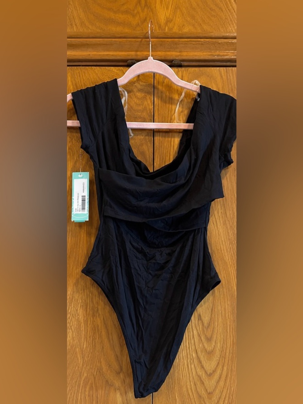 NWT Lush Sammi Cut Out Bodysuit Black Size L